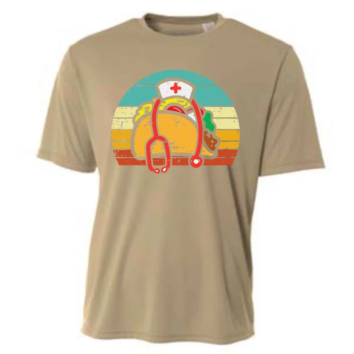 Taco Nurse Stethoscope Cinco De Mayo Nurse Women Scrub Top Cooling Performance Crew T-Shirt