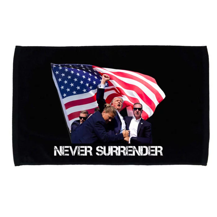 Trump Never Surrender Trump 2024 Microfiber Hand Towel