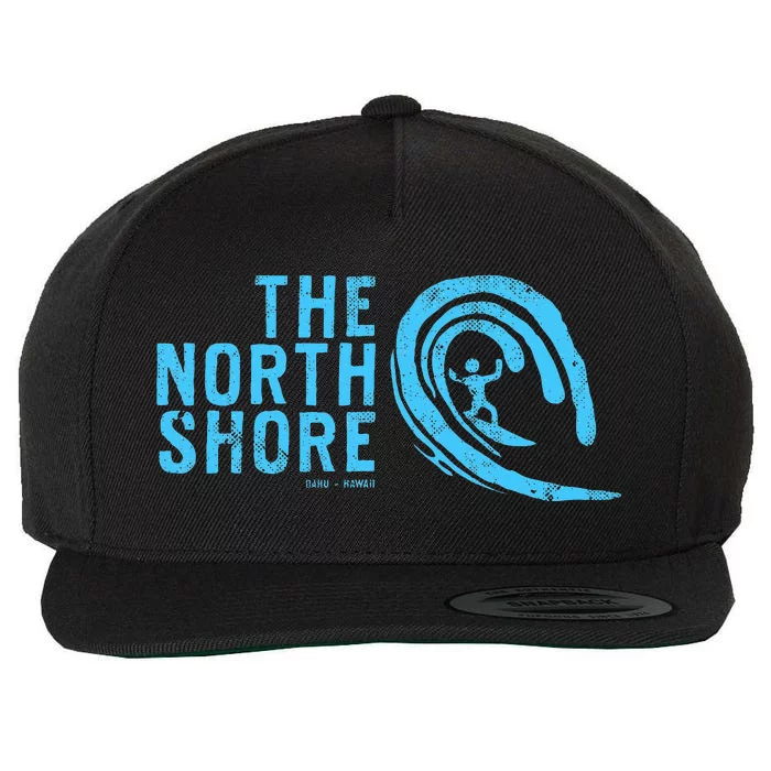 The North Shore Oahu Hawaii Hawaiian Surf Family Vacation Wool Snapback Cap