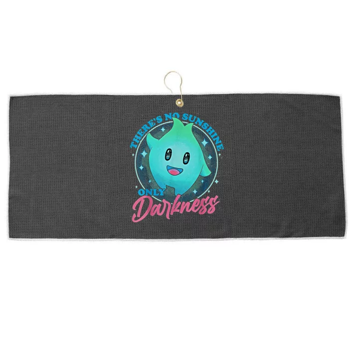 Theres No Sunshine Only Darkness Lumalee Luma Star Cute Game Lover Large Microfiber Waffle Golf Towel