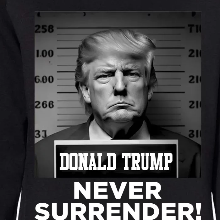 Trump Never Surrender 2024 Mugshot Womens California Wash Sweatshirt