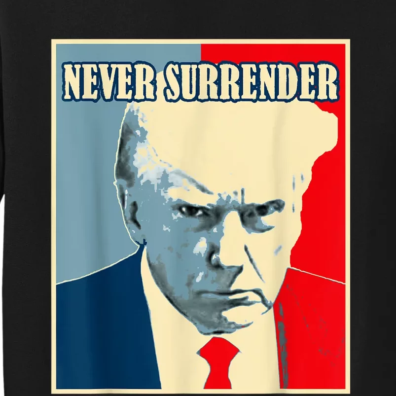 Trump Never Surrender Donald Trump Mugshot 2024 Sweatshirt