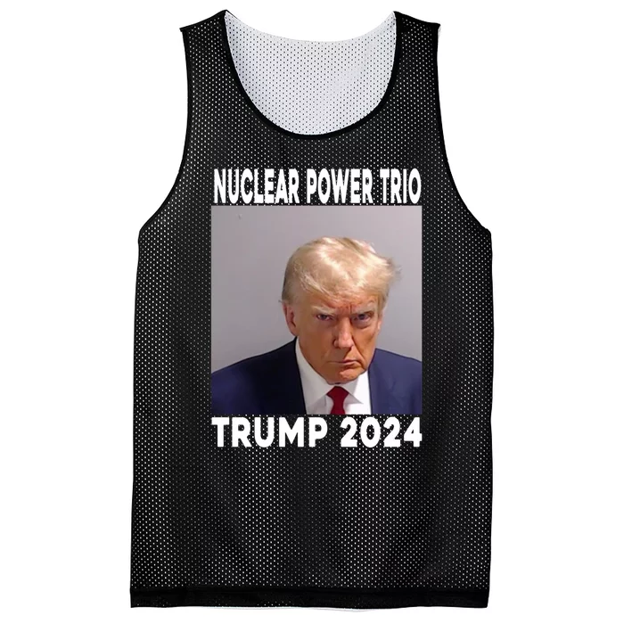 Trump Never Surrender Donald Trump Mugshot 2024 Mesh Reversible Basketball Jersey Tank