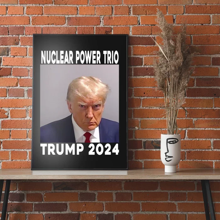 Trump Never Surrender Donald Trump Mugshot 2024 Poster