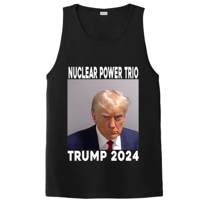 Trump Never Surrender Donald Trump Mugshot 2024 Performance Tank