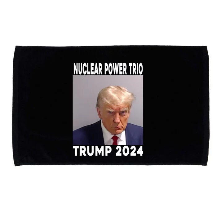 Trump Never Surrender Donald Trump Mugshot 2024 Microfiber Hand Towel