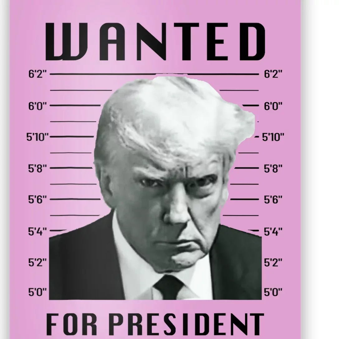 Trump Never Surrender Donald Trump Mugshot 2024 Poster 