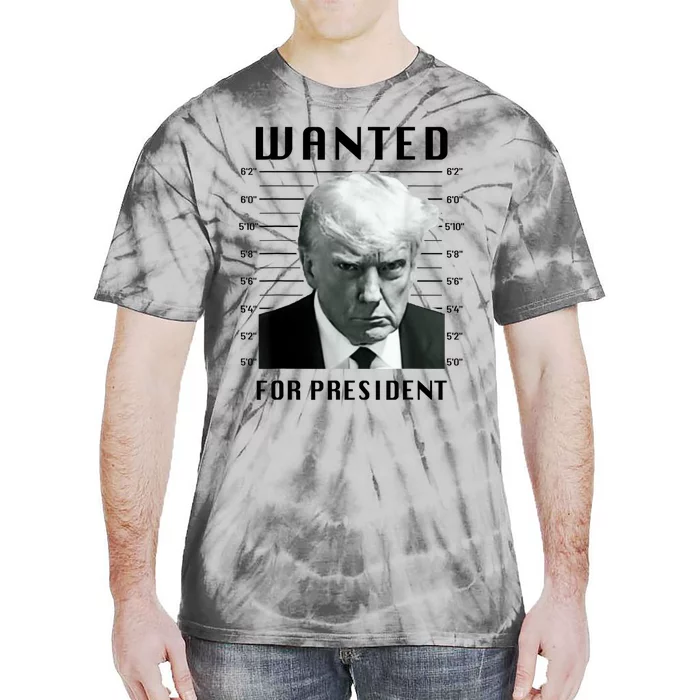 Trump Never Surrender Donald Trump Mugshot 2024 Tie-Dye T-Shirt