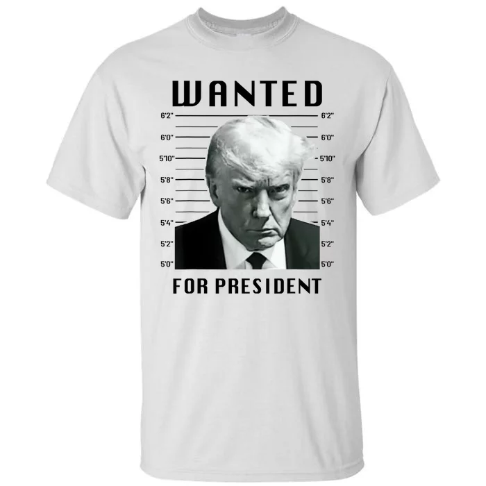 Trump Never Surrender Donald Trump Mugshot 2024 Tall T-Shirt