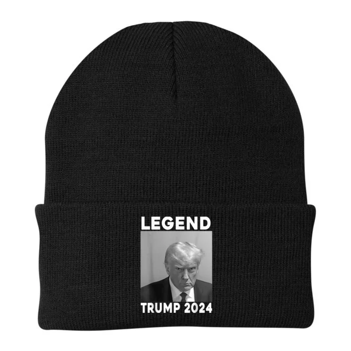 Trump Never Surrender Donald Trump Mugshot 2024 Knit Cap Winter Beanie