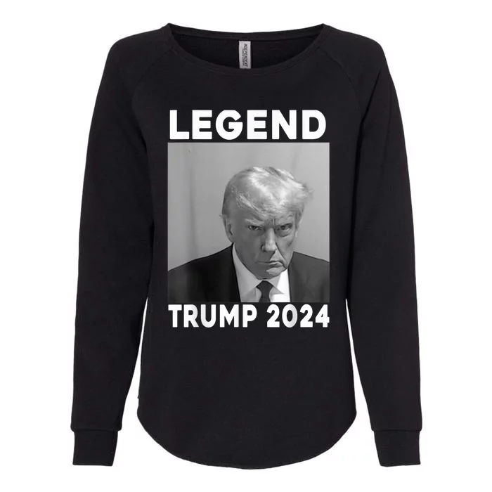 Trump Never Surrender Donald Trump Mugshot 2024 Womens California Wash Sweatshirt