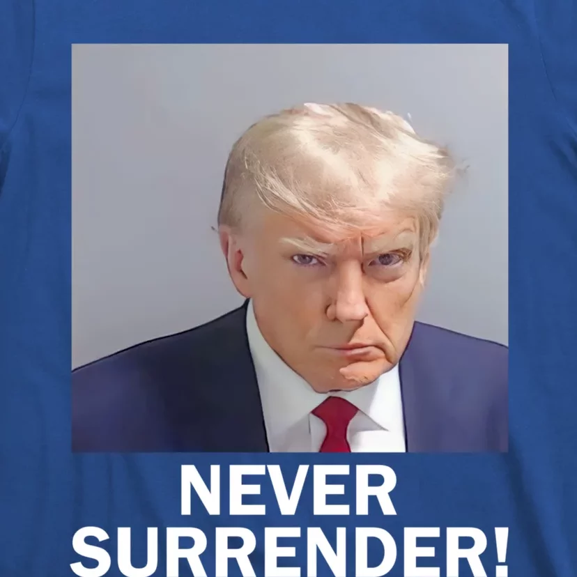 Trump Never Surrender Donald Trump Mugshot 2024 T-Shirt