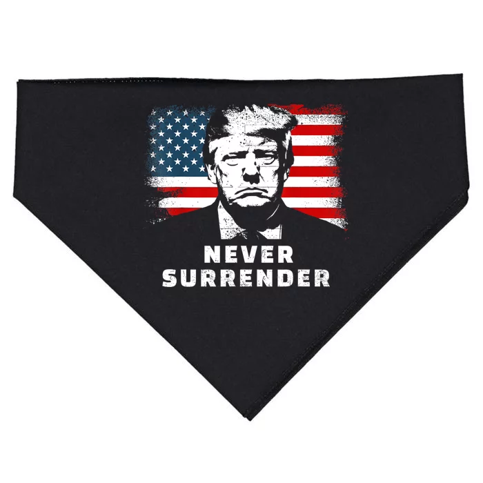 Trump Never Surrender USA-Made Doggie Bandana