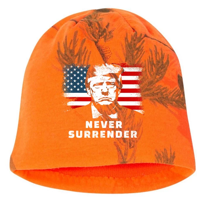 Trump Never Surrender Kati - Camo Knit Beanie