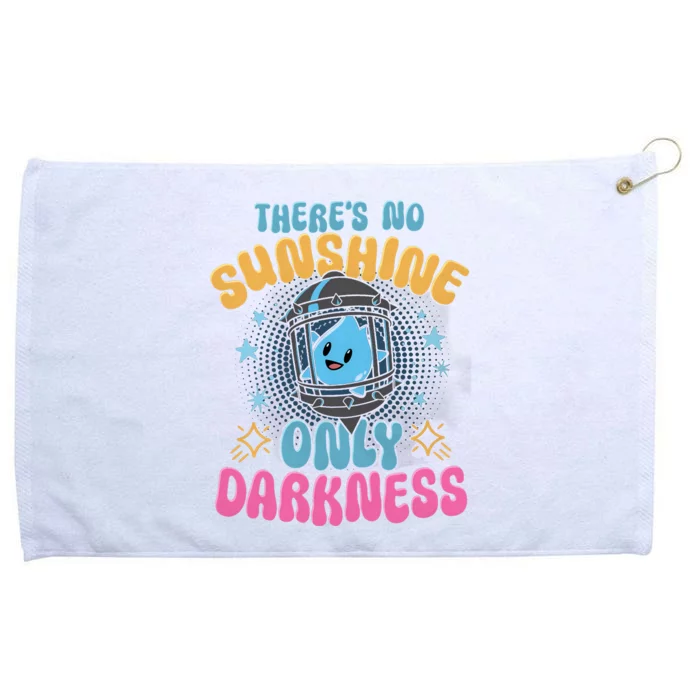 Theres No Sunshine Only Darkness Luma Star Grommeted Golf Towel