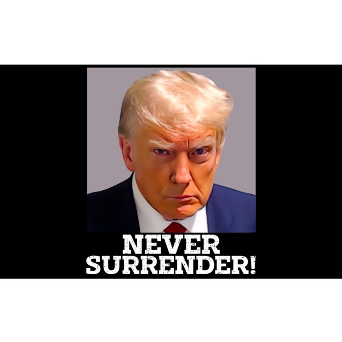 Trump Never Surrender Donald Trump Mugshot Trump 2024 Bumper Sticker