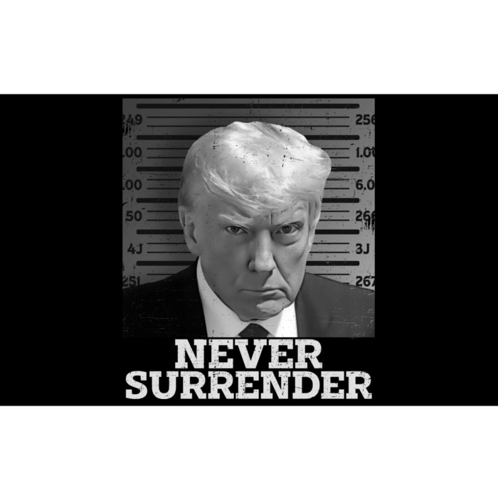 Trump Never Surrender Donald Trump Mugshot Trump 2024 Bumper Sticker