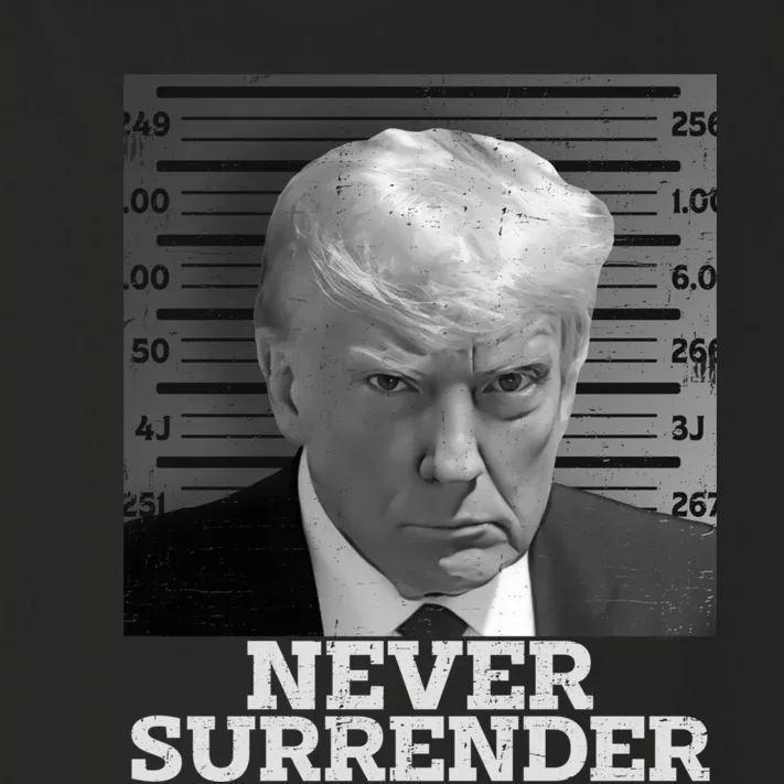 Trump Never Surrender Donald Trump Mugshot Trump 2024 Toddler Long Sleeve Shirt