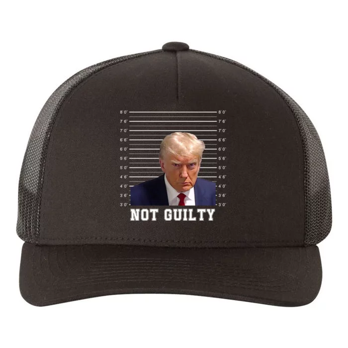 Trump Never Surrender Donald Trump Mugshot 2024 Yupoong Adult 5-Panel Trucker Hat