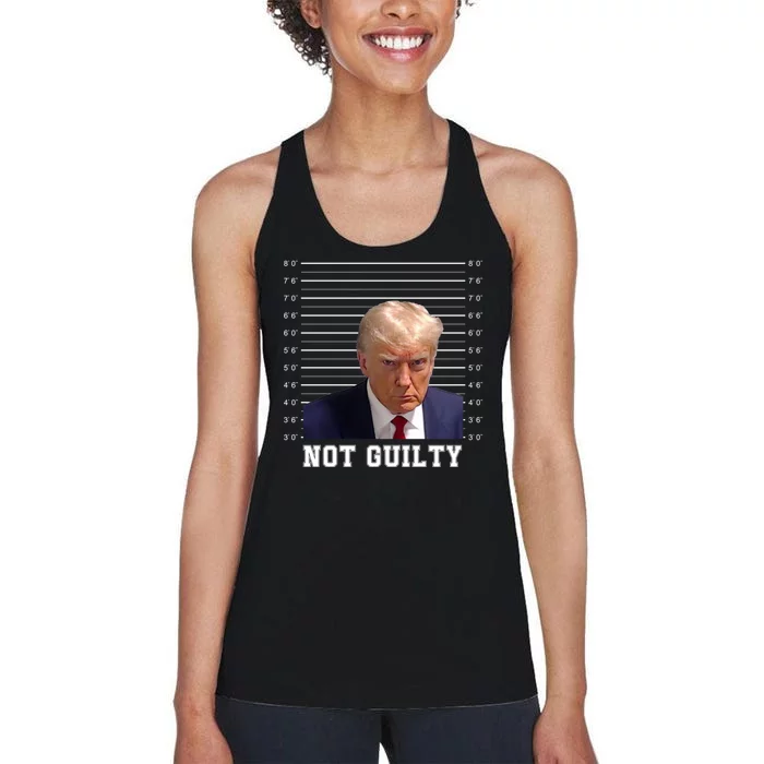 Trump Never Surrender Donald Trump Mugshot 2024 Women's Racerback Tank