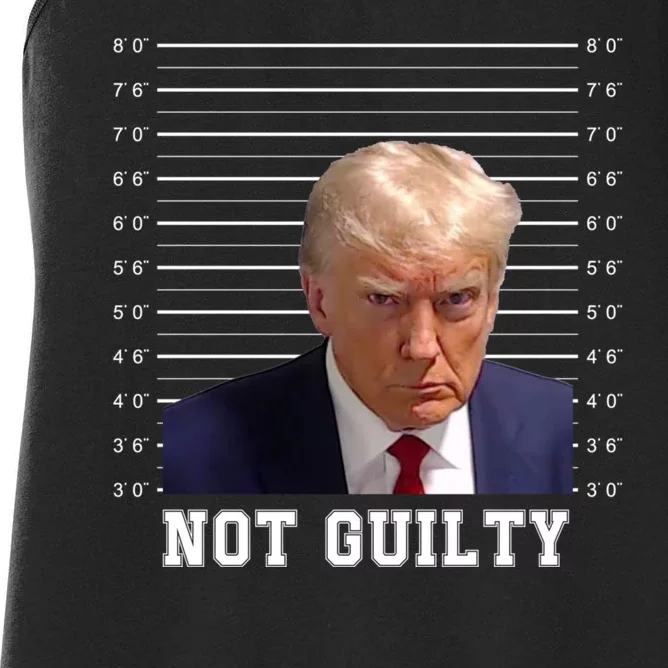 Trump Never Surrender Donald Trump Mugshot 2024 Women's Racerback Tank