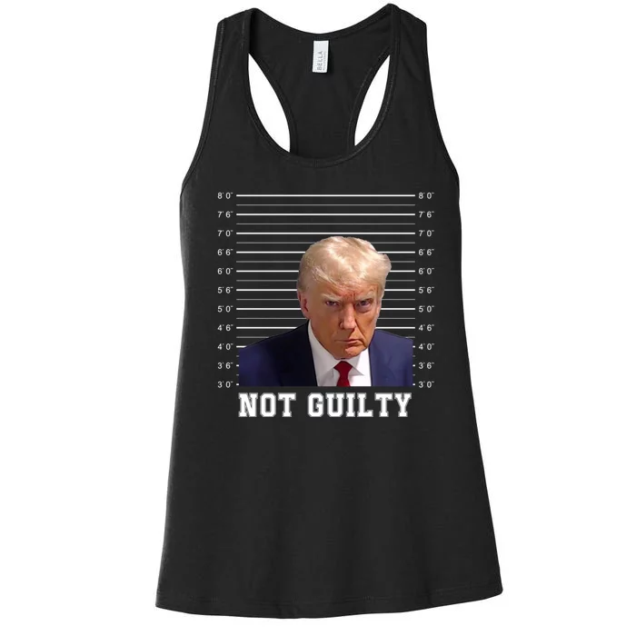 Trump Never Surrender Donald Trump Mugshot 2024 Women's Racerback Tank