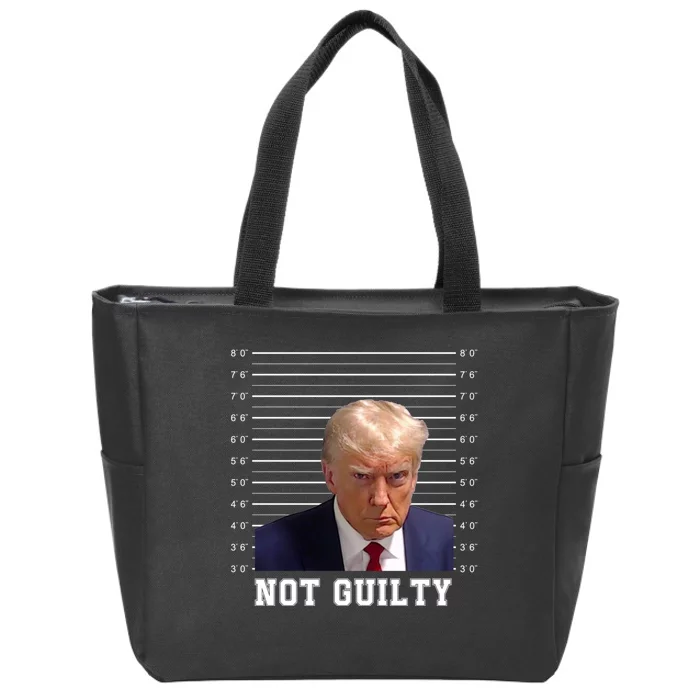 Trump Never Surrender Donald Trump Mugshot 2024 Zip Tote Bag