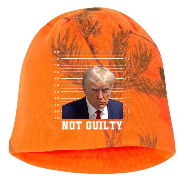 Trump Never Surrender Donald Trump Mugshot 2024 Kati - Camo Knit Beanie