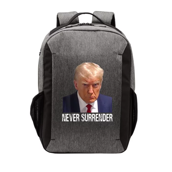 Trump Never Surrender Mug Shot Free Trump Vector Backpack