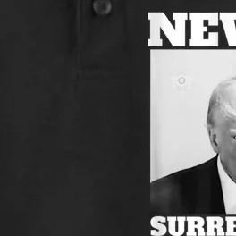 Trump Never Surrender Donald Trump Mugshot 2024 Dry Zone Grid Performance Polo