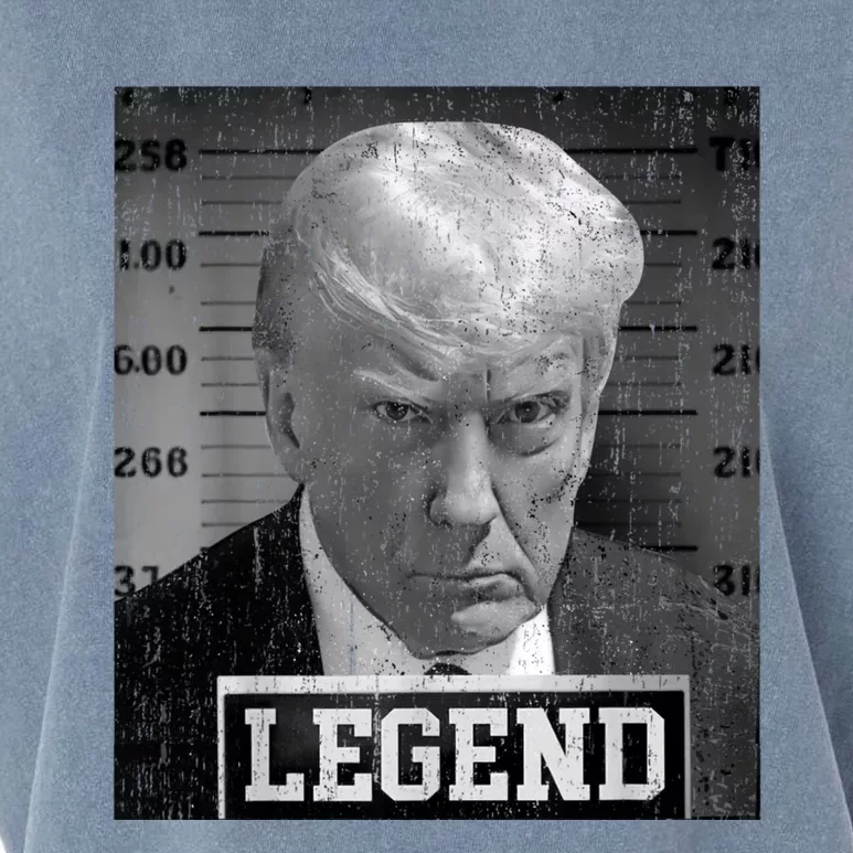 Trump Never Surrender Donald Trump Mugshot 2024 Garment-Dyed Women's Muscle Tee