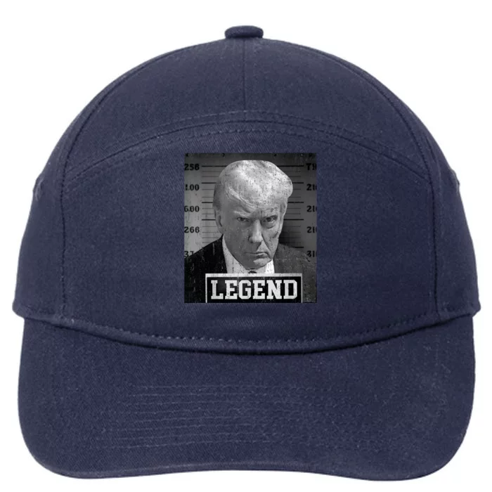 Trump Never Surrender Donald Trump Mugshot 2024 7-Panel Snapback Hat