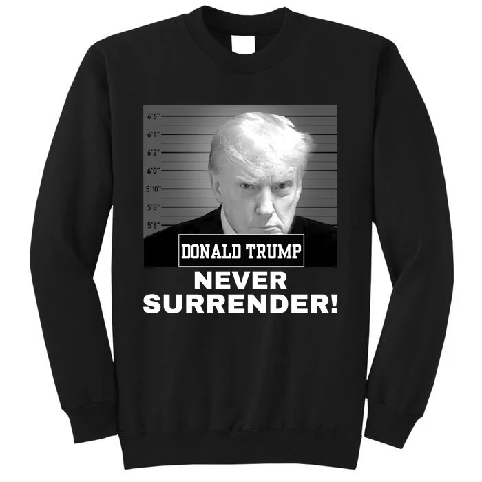 Trump Never Surrender 2024 Mugshot Sweatshirt