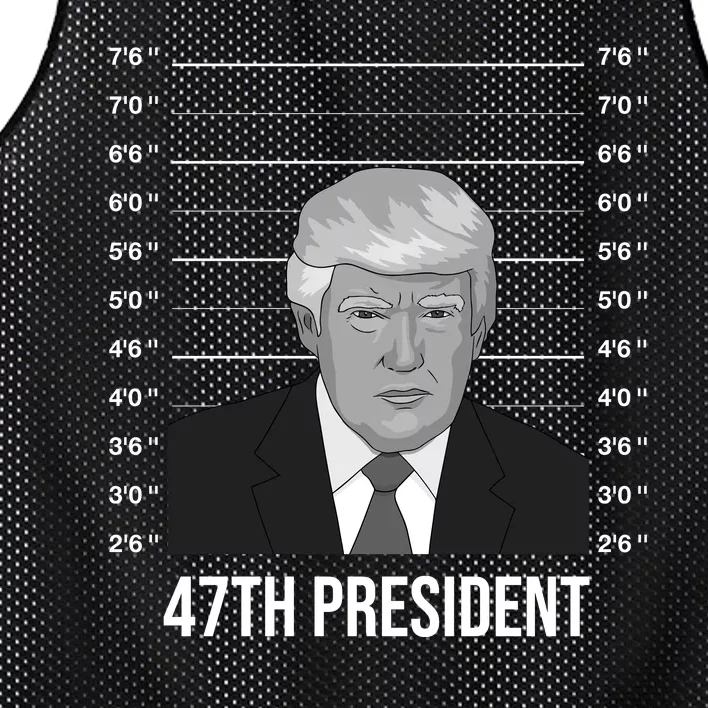 Trump Never Surrender Donald Trump Mugshot 2024 Mesh Reversible Basketball Jersey Tank