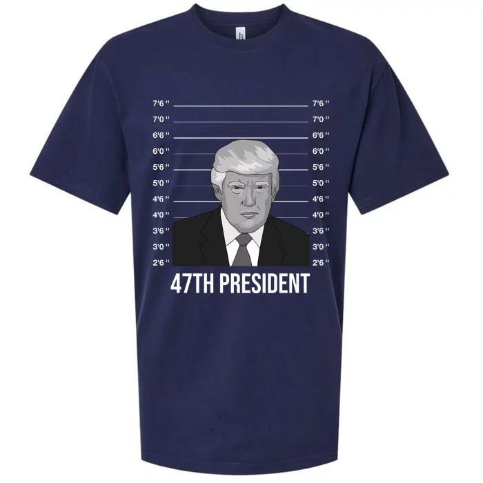 Trump Never Surrender Donald Trump Mugshot 2024 Sueded Cloud Jersey T-Shirt