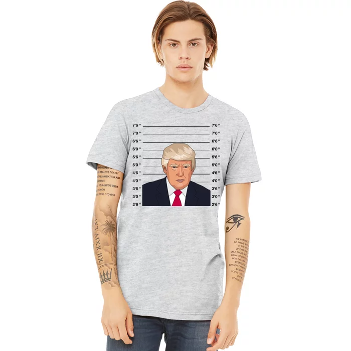 Trump Never Surrender Donald Trump Mugshot 2024 Premium T-Shirt