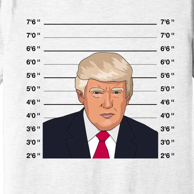 Trump Never Surrender Donald Trump Mugshot 2024 Premium T-Shirt