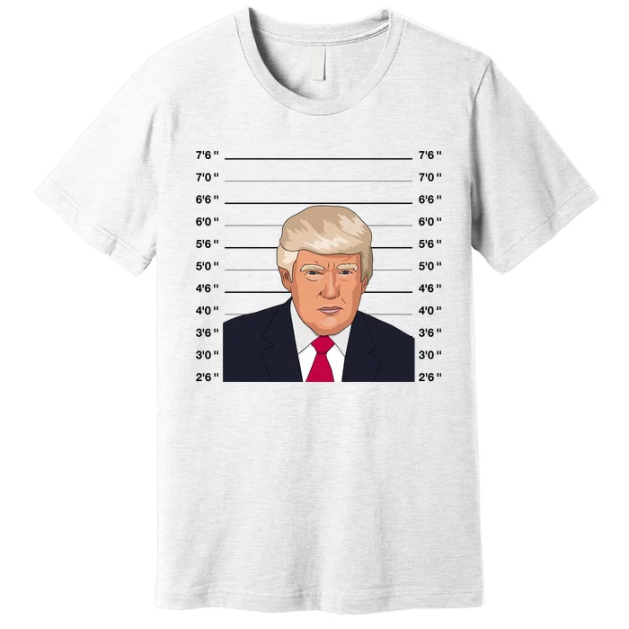 Trump Never Surrender Donald Trump Mugshot 2024 Premium T-Shirt