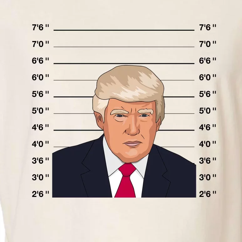 Trump Never Surrender Donald Trump Mugshot 2024 Garment-Dyed Women's Muscle Tee