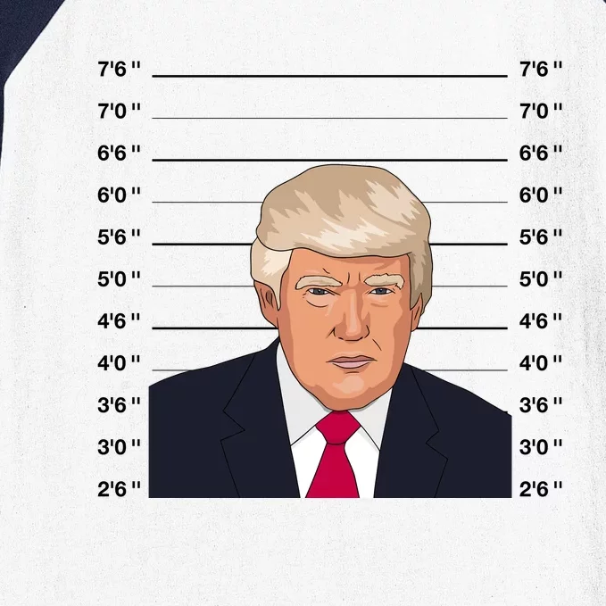 Trump Never Surrender Donald Trump Mugshot 2024 Baseball Sleeve Shirt