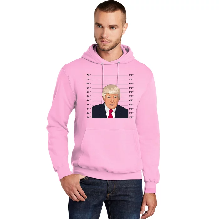 Trump Never Surrender Donald Trump Mugshot 2024 Hoodie