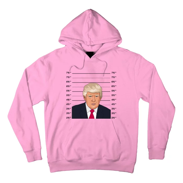 Trump Never Surrender Donald Trump Mugshot 2024 Hoodie