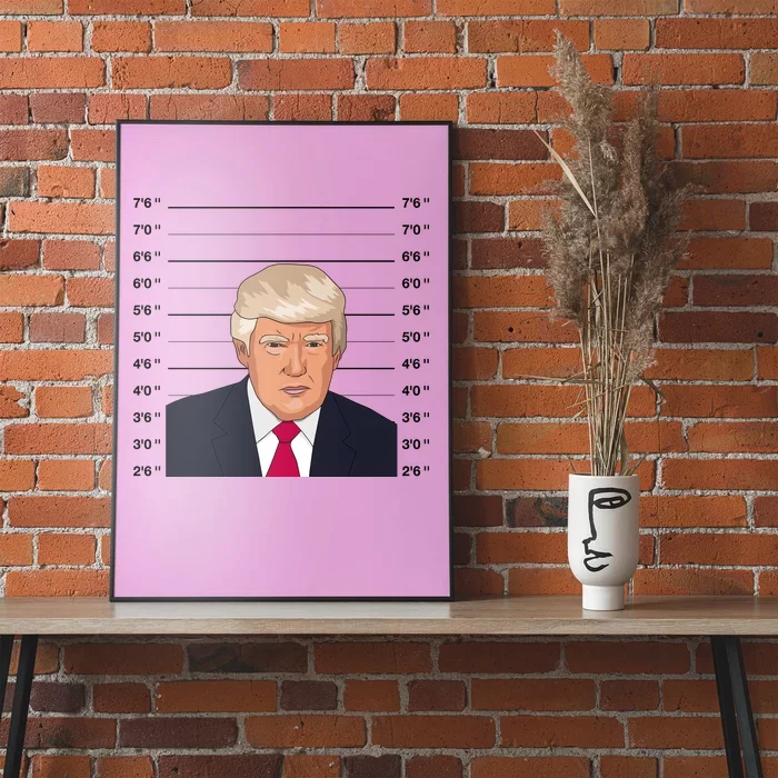 Trump Never Surrender Donald Trump Mugshot 2024 Poster