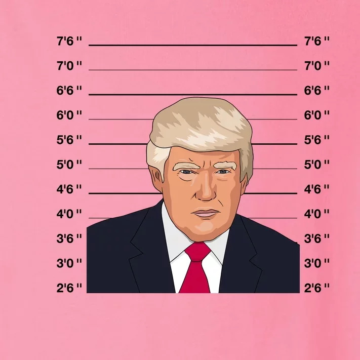 Trump Never Surrender Donald Trump Mugshot 2024 Toddler Long Sleeve Shirt