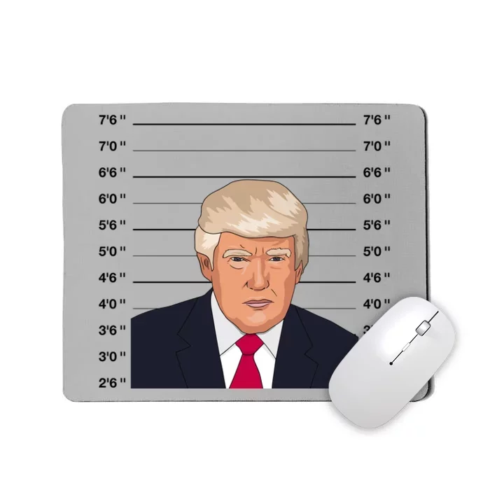 Trump Never Surrender Donald Trump Mugshot 2024 Mousepad