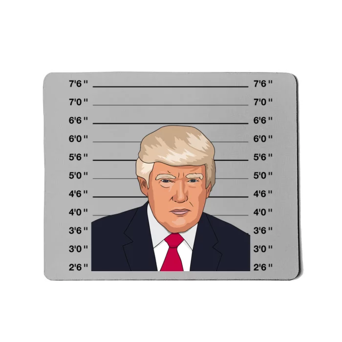 Trump Never Surrender Donald Trump Mugshot 2024 Mousepad