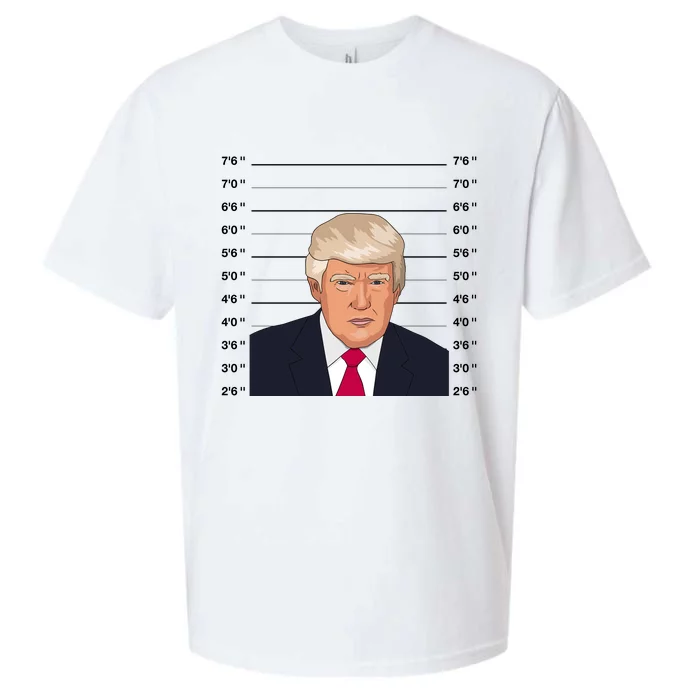 Trump Never Surrender Donald Trump Mugshot 2024 Sueded Cloud Jersey T-Shirt