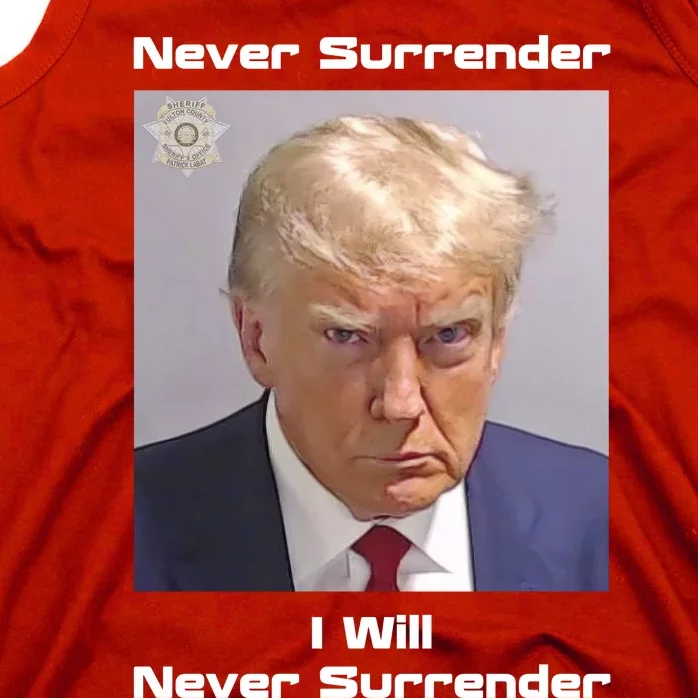 Trump Never Surrender Tank Top