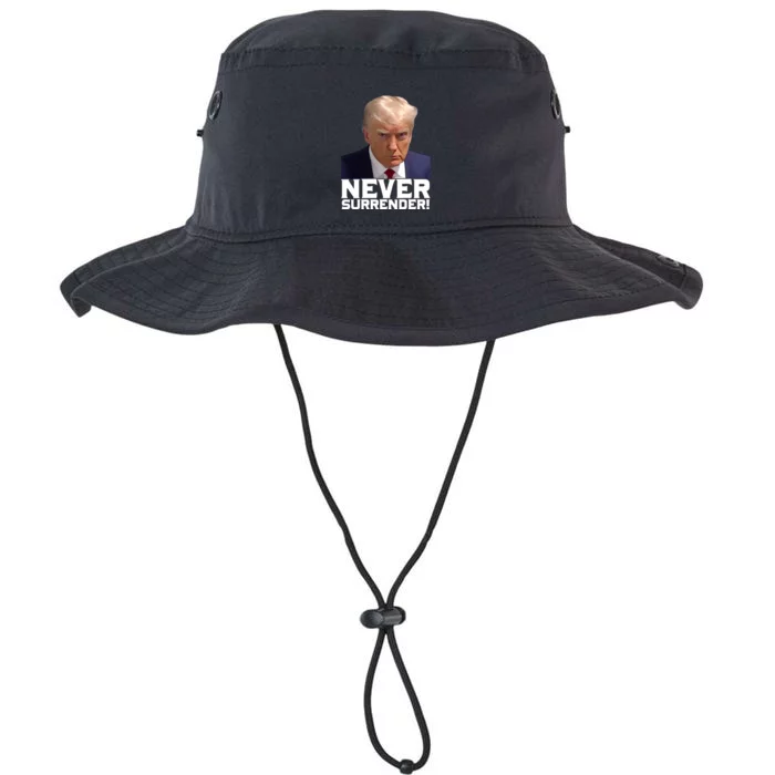 Trump Never Surrender Donald Trump Mugshot Trump 2024 Legacy Cool Fit Booney Bucket Hat