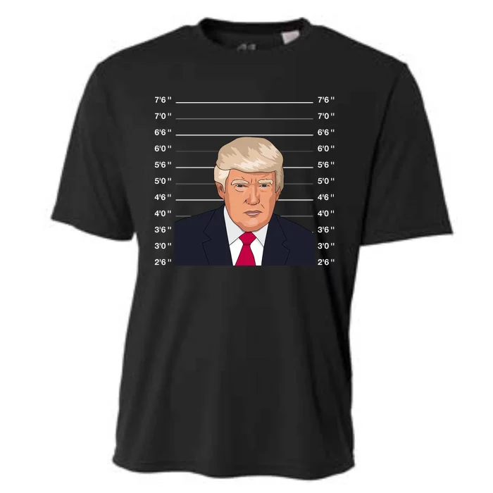 Trump Never Surrender Donald Trump Mugshot 2024 Cooling Performance Crew T-Shirt